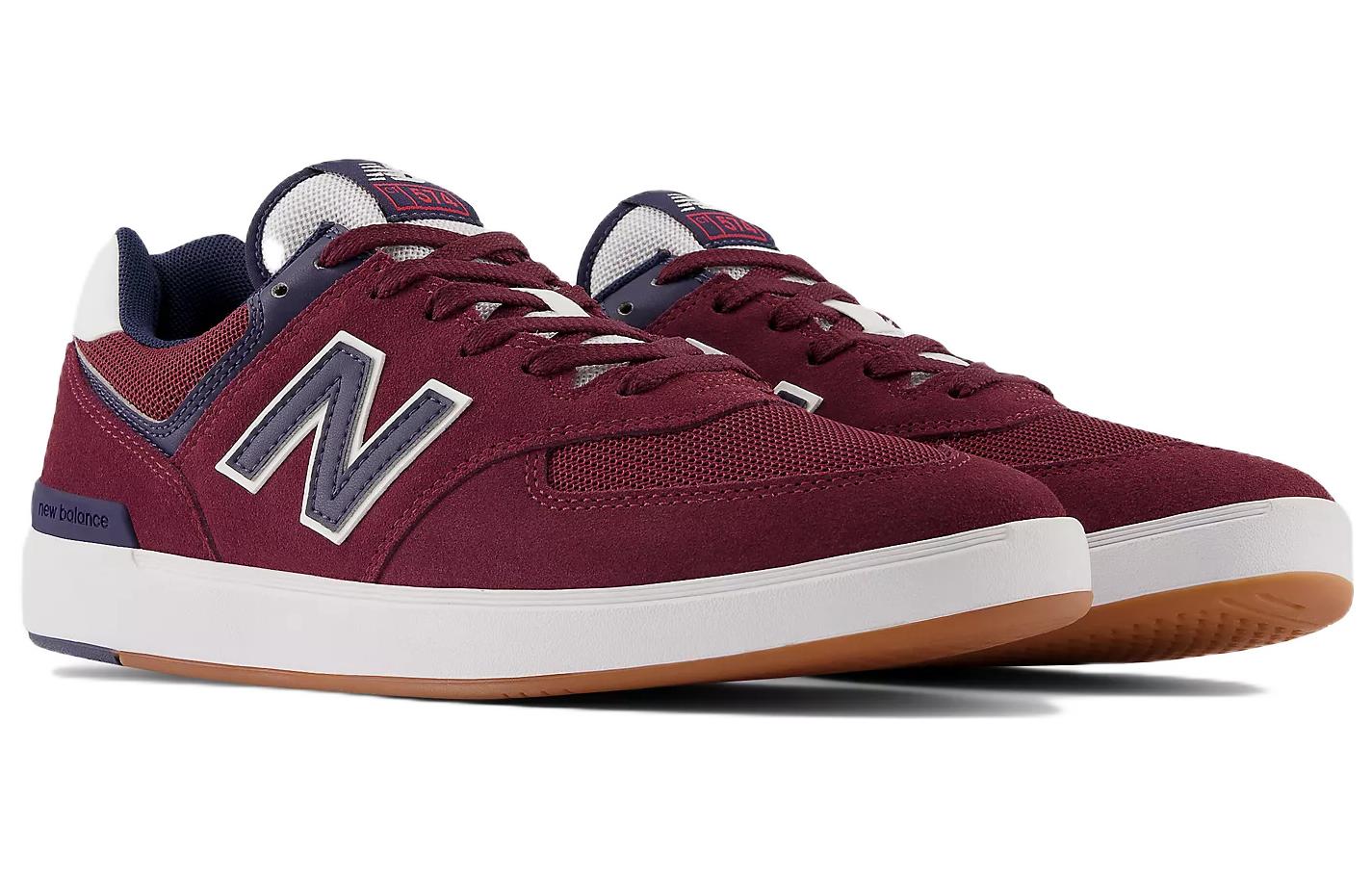 (WMNS) New Balance 574 Court 'Burgundy Navy' CT574BNN