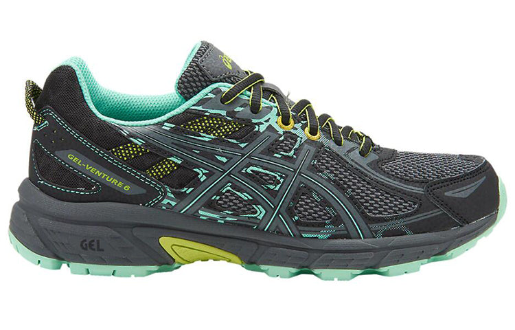 (WMNS) ASICS Gel-Venture 6 'Black Neon Lime' T7G6N-9097