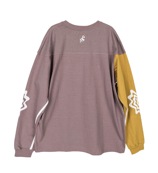 ASICS Novalis Bixance Long Sleeve Top 'Pewter Purple Medallion Yellow' 2203A232-500