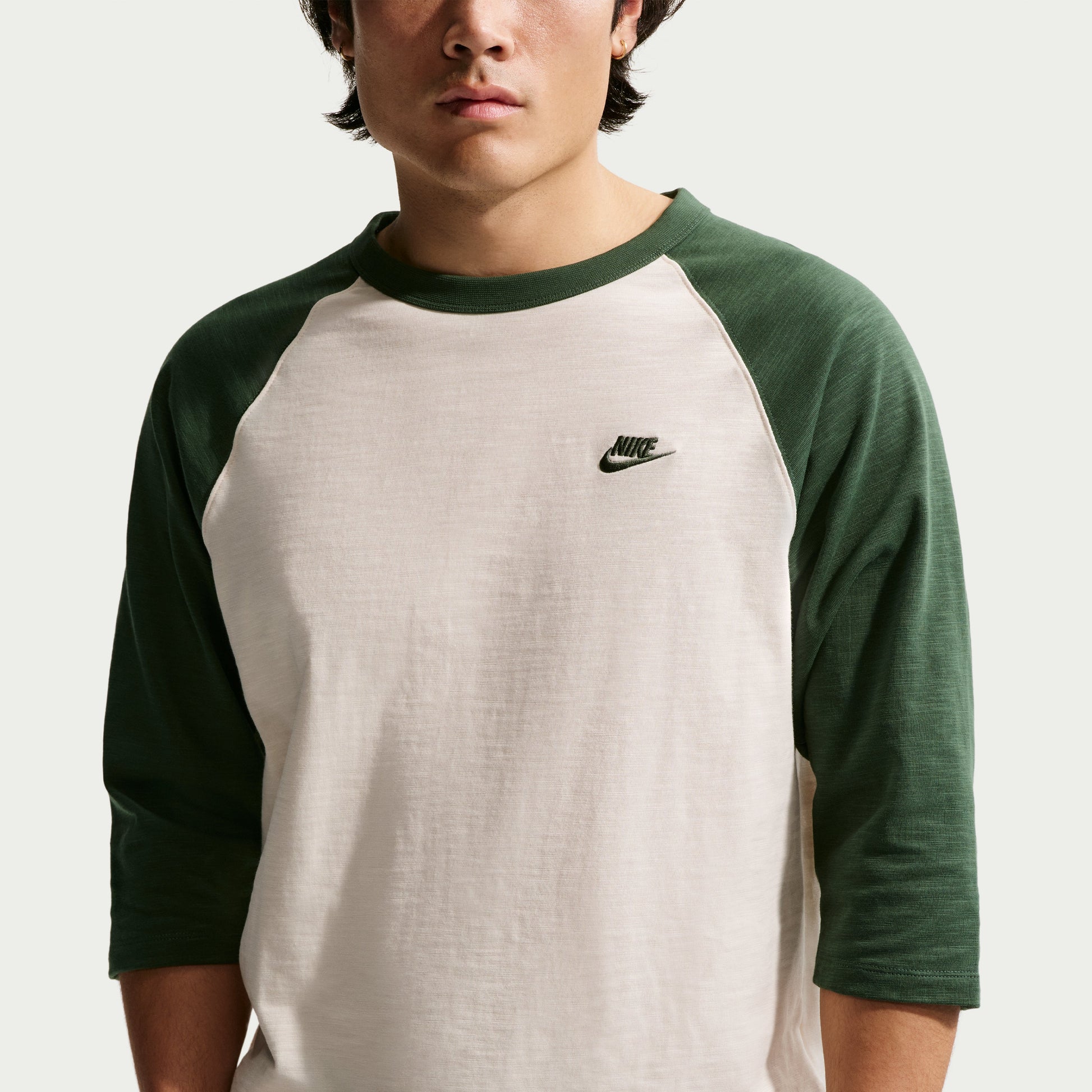 Nike Sportswear Club 3/4 Sleeve Raglan Top 'Fir Chalk' IF0756-323