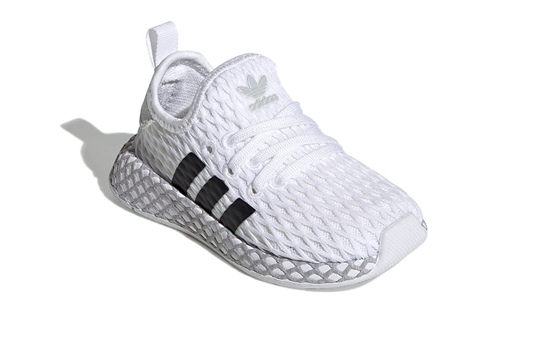 (TD) adidas originals Deerupt Runner 'White Black' F34298