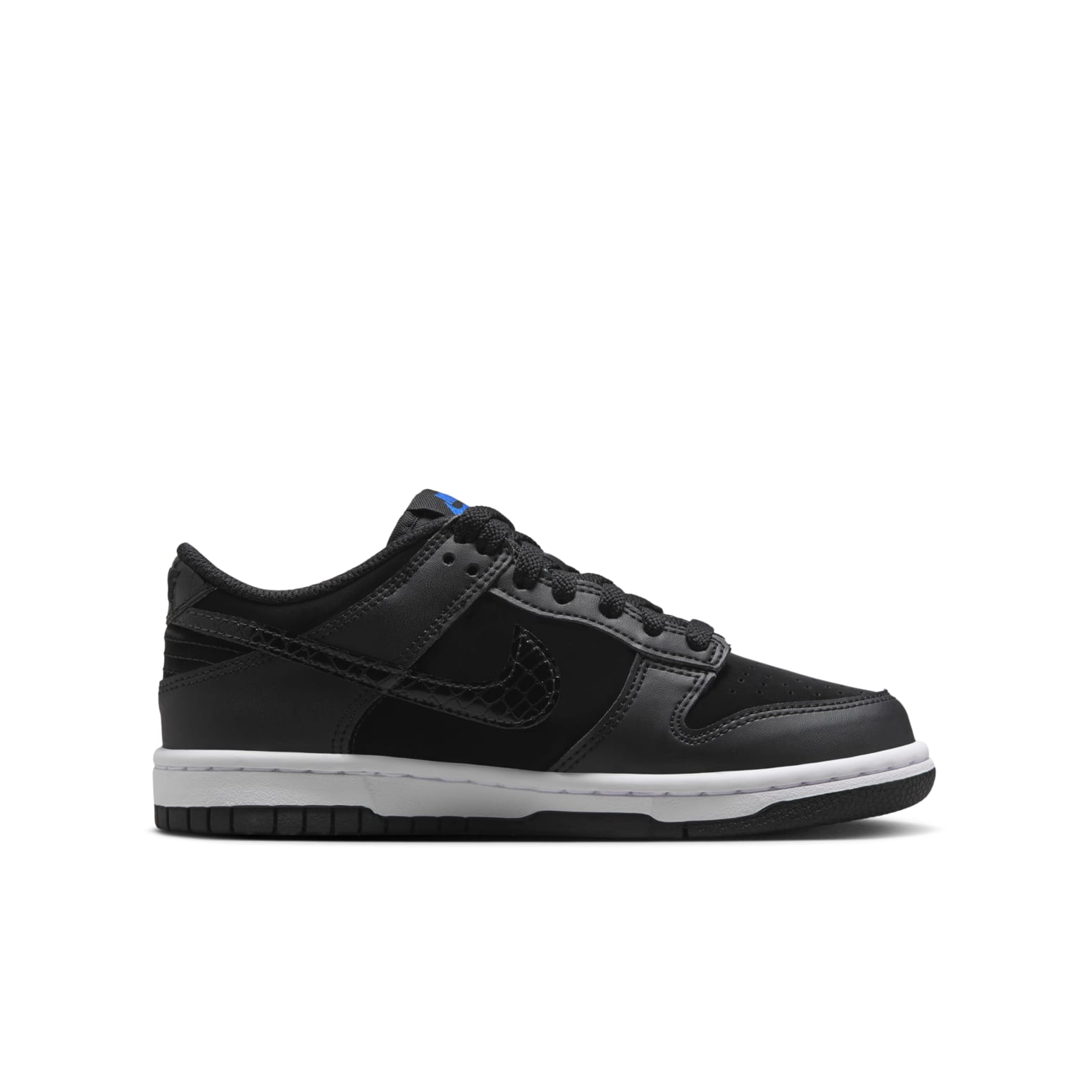 (GS) Nike Dunk Low 'Black Croc Swoosh' FV7472-001
