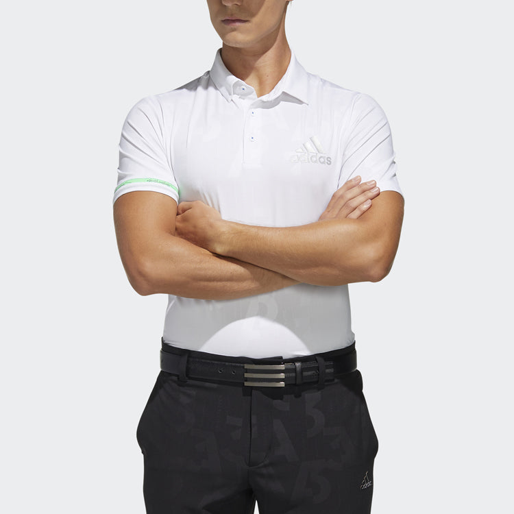 Men's adidas S/S Polo Golf Sports Short Sleeve POLO White FJ3832