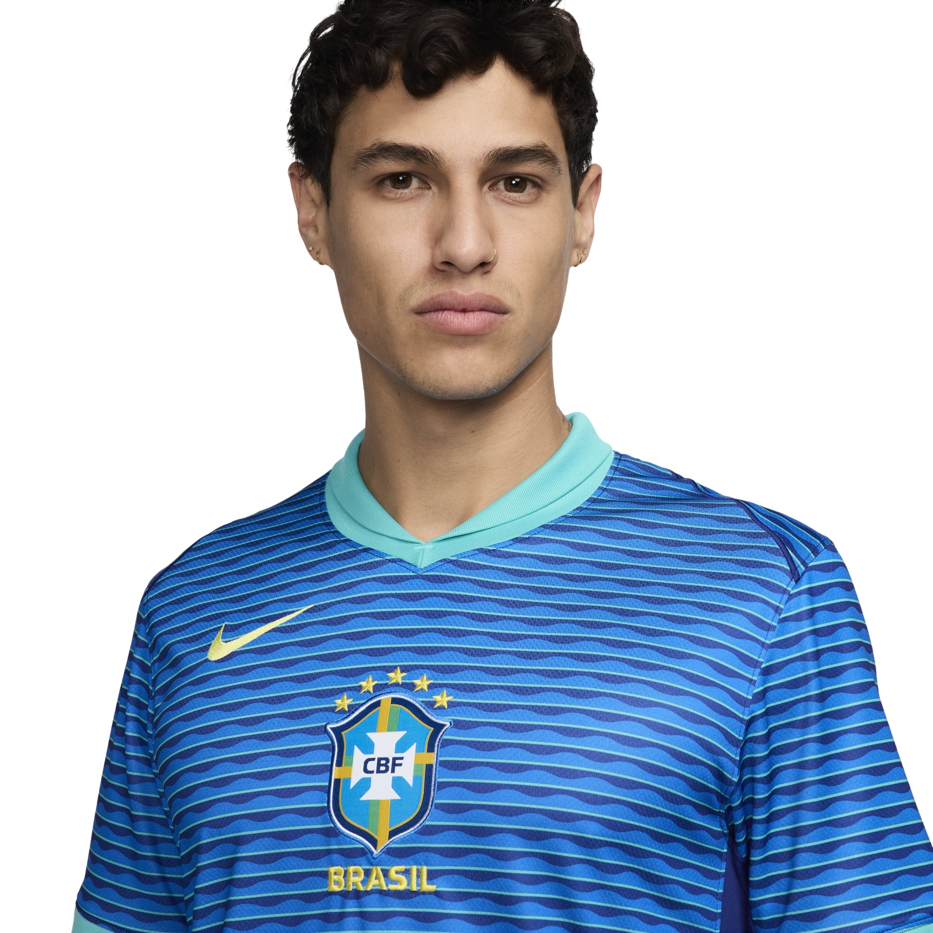 Nike Brazil 24 Stadium Away Replica Soccer Jersey 'Blue' FJ4283-458