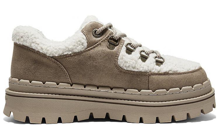 (WMNS) Skechers Casual High Platform Shoes 'Brown White' 167902-BRNT