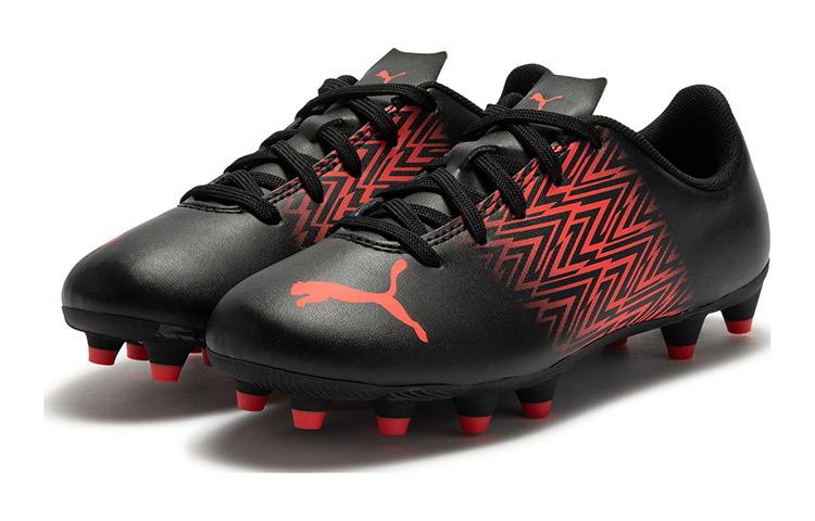 (GS) PUMA Tacto FG/AG Soccer Cleats JR 'Black Sunblaze' 106310-08