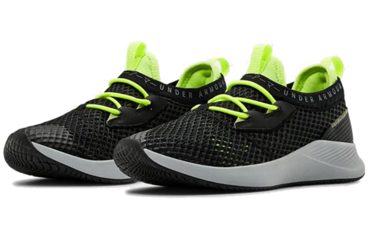 (WMNS) Under Armour Charged Breathe Smrzd 'Black Green' 3022585-002