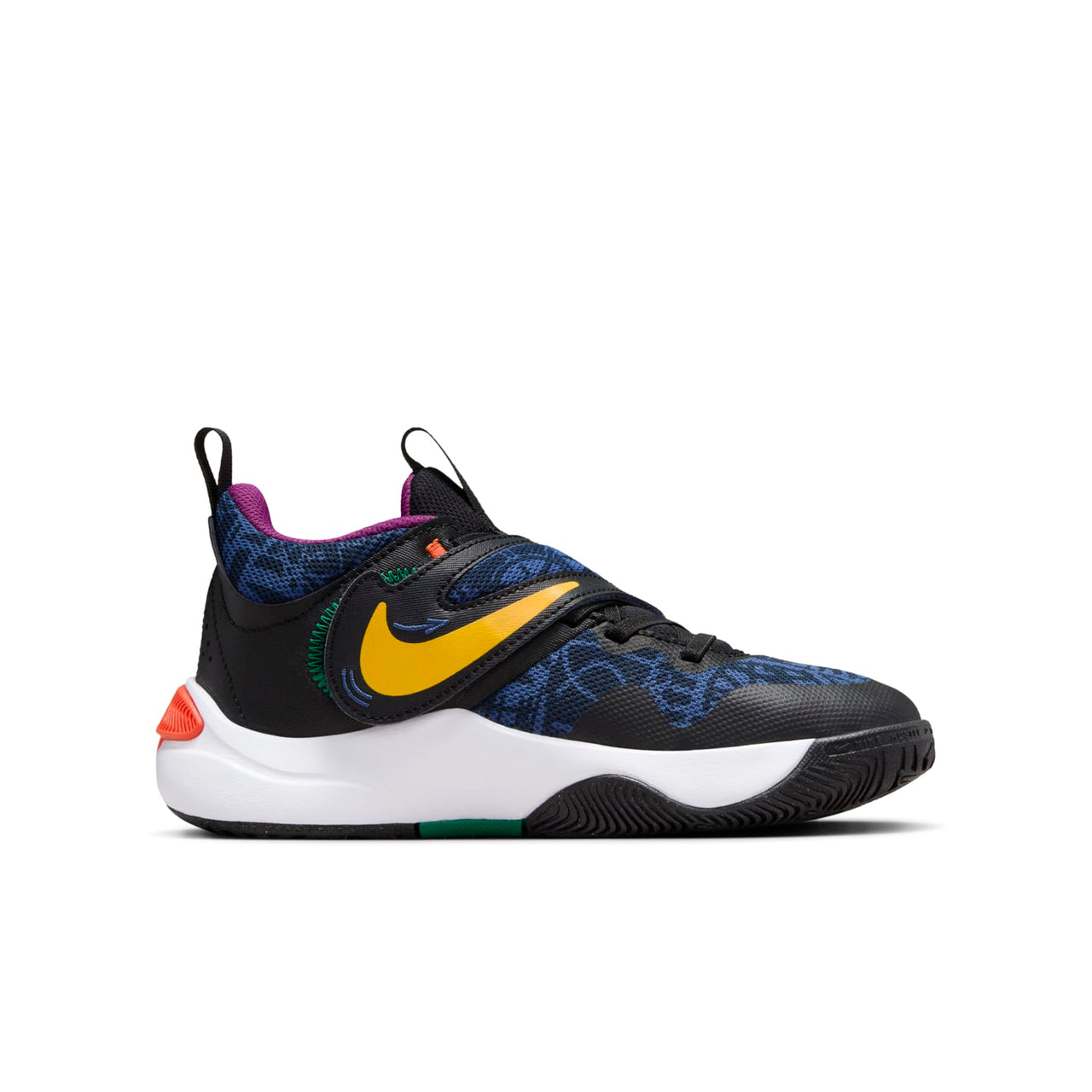 (GS) Nike Team Hustle D 11 'Black Mystic Navy Gold' FQ7375-001