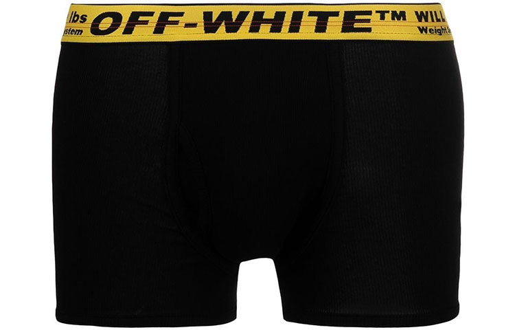 Off-White Men's SS21 Logo Three-pack Industrial Boxer Briefs Black OMUA001S21FAB0011018