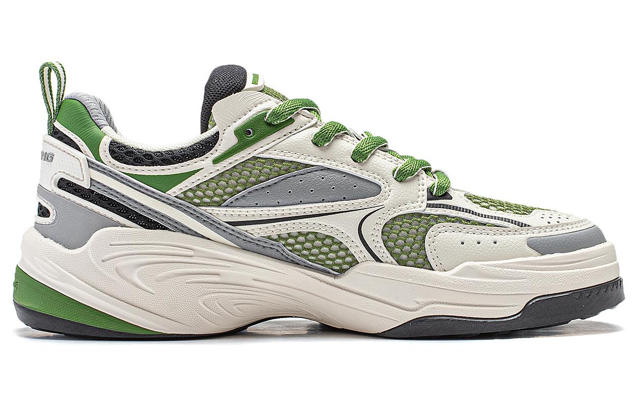(WMNS) Li-Ning Shining Star 2 'White Grey Green' AGLT172-4
