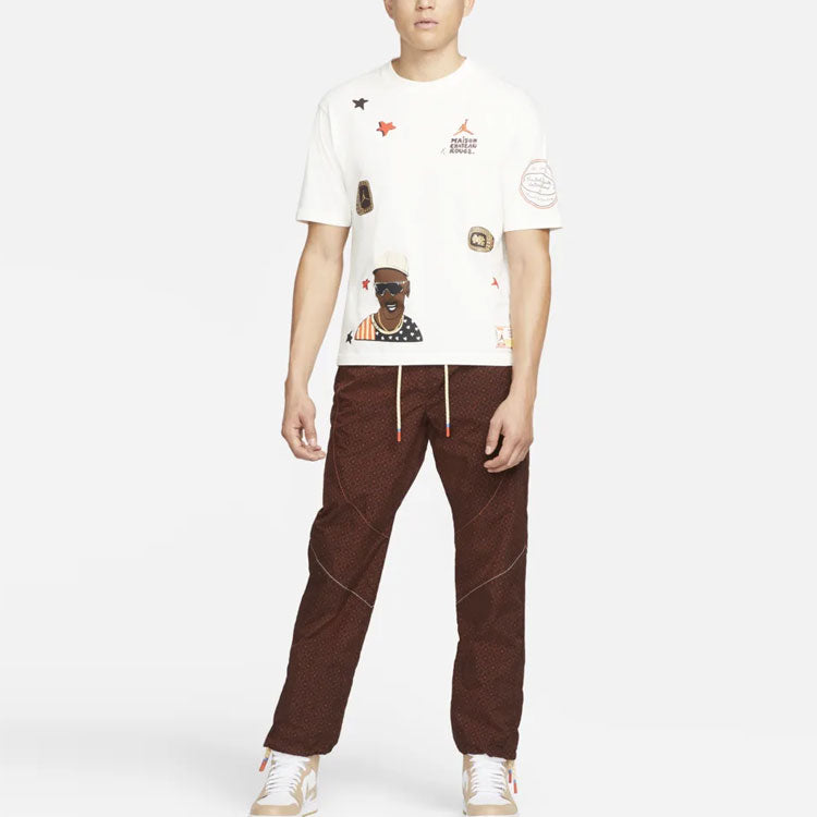 Air Jordan x Maison Chateau Rouge Crossover Woven Lacing Sports Pants Asia Edition Light Yellow DN3659-226