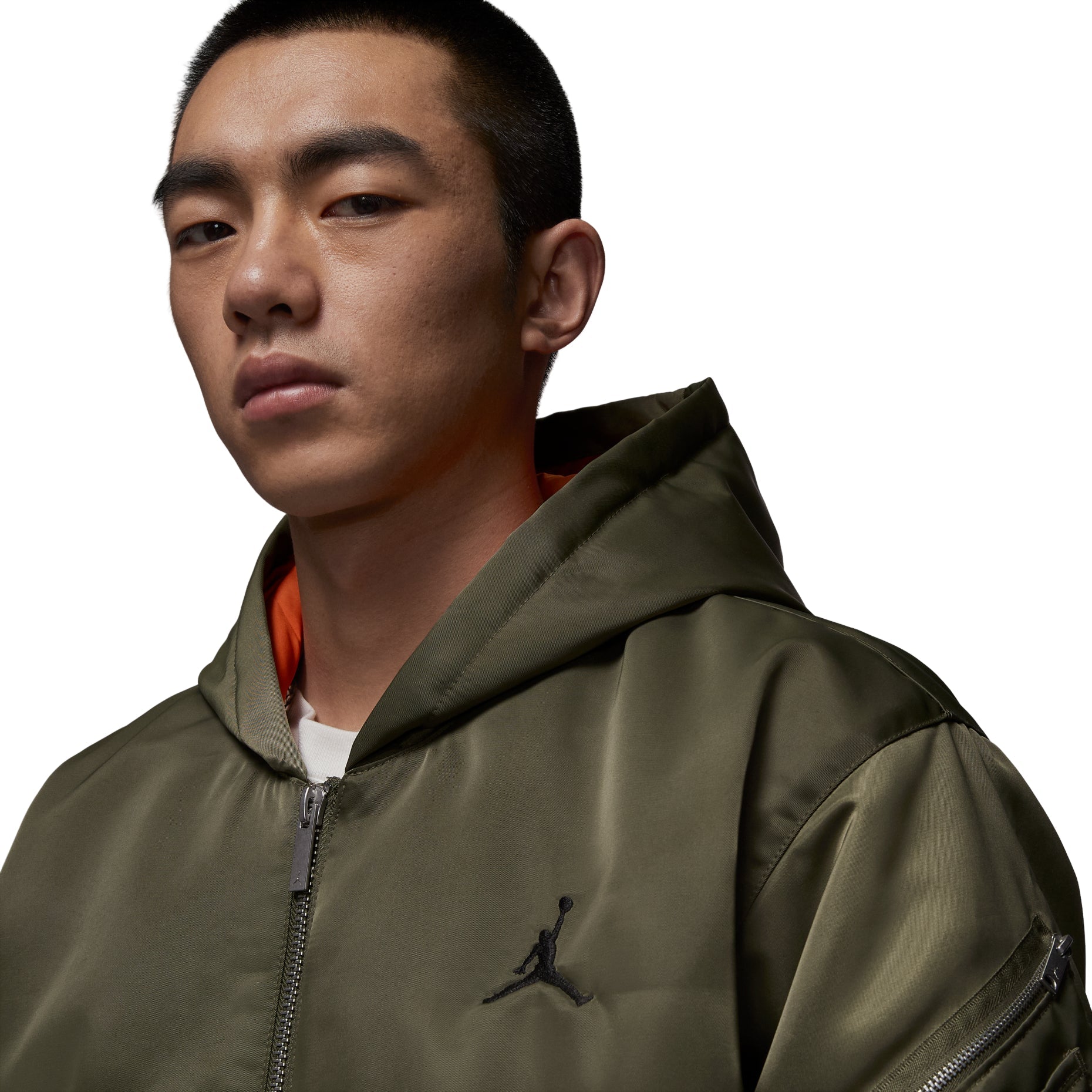Air Jordan Renegade Flight Therma-Fit Hooded Jacket 'Medium Olive Starfish' HV0541-222