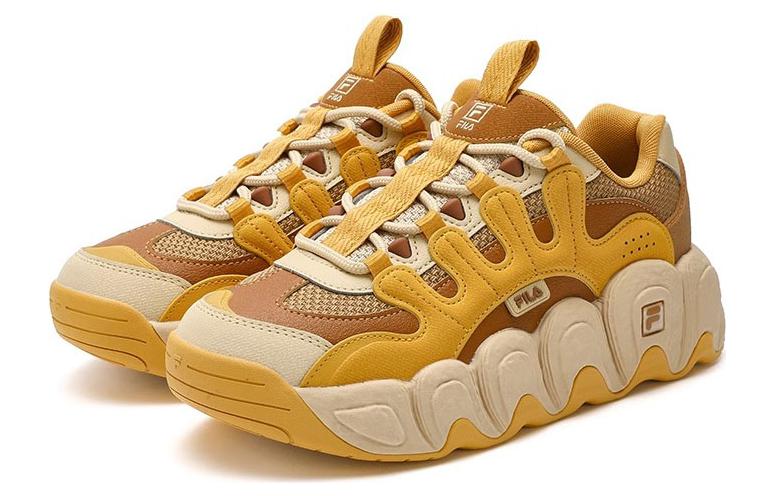(WMNS) FILA CROISSANT Chunky Sneakers 'Yellow Brown' F12W342103FSI
