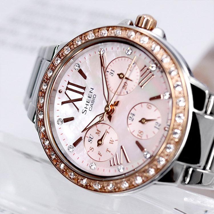 CASIO Female SHEEN Japan / South Korea Fashion Gold Analog SHE-3052SG-4A