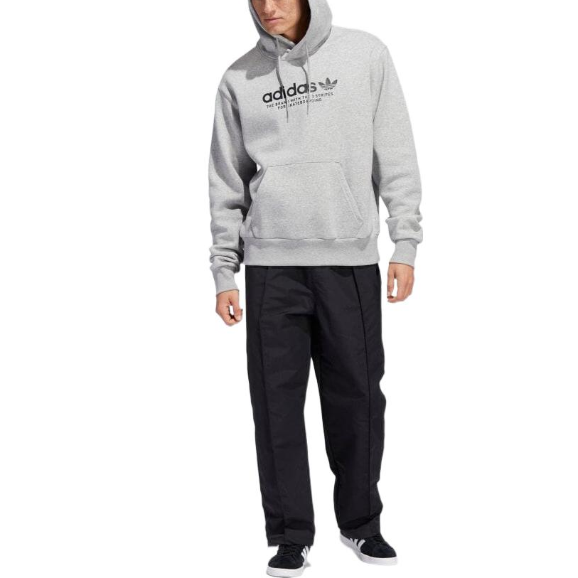 adidas originals Skateboarding 4.0 Logo Hoodie 'Medium Grey Heather' HM2585