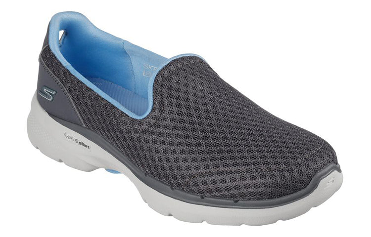 (WMNS) Skechers Go Walk 6 Low Loafer Grey/Blue 124508-GYBL