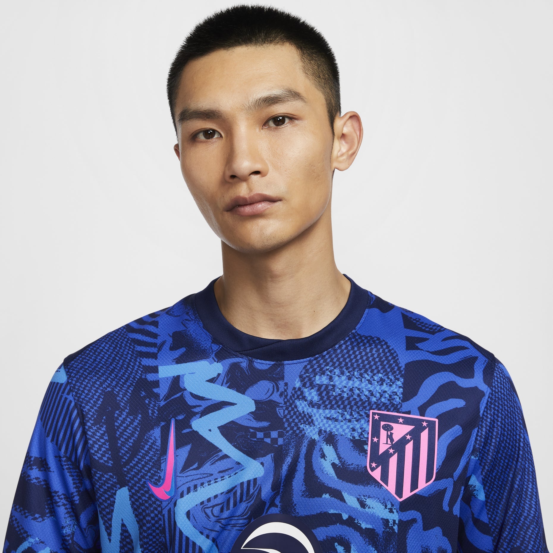 Nike Dri-FIT Atletico Madrid 2024/25 Stadium Third Football Replica Jesrey 'Blue Pink' FQ2021-493
