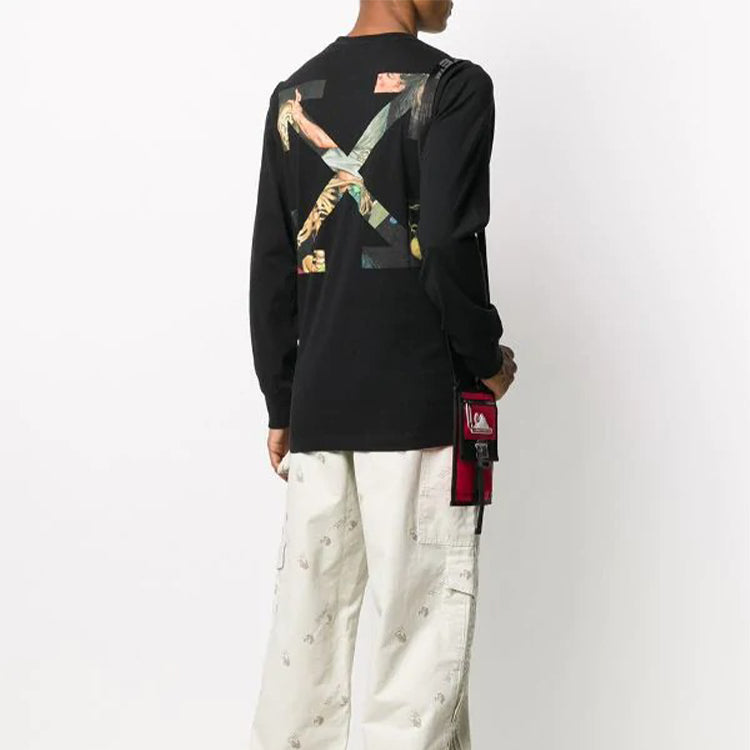 Off-White FW20 Pascal Arrow Sports Sweat Shirt Men's Black OMAB001F20FAB0021001