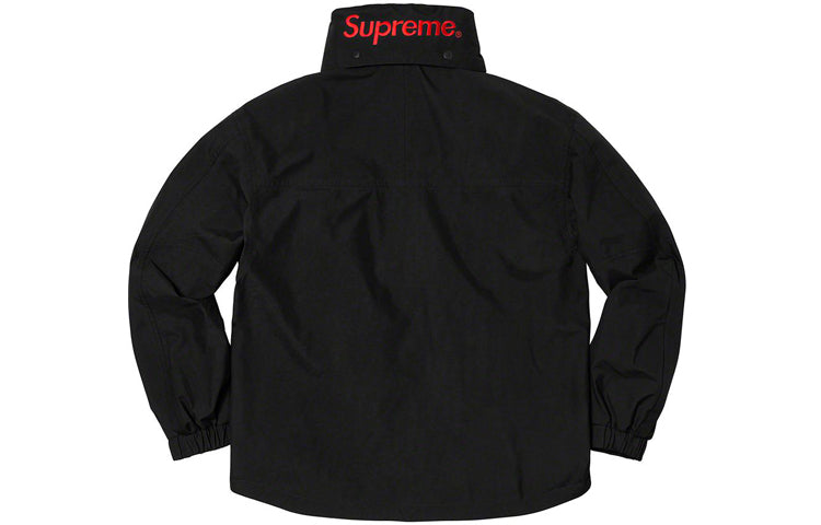 Supreme SS20 Week 1 GORE-TEX Anorak waterproof Half Zipper Interchange Jacket Unisex Black SUP-SS20-029