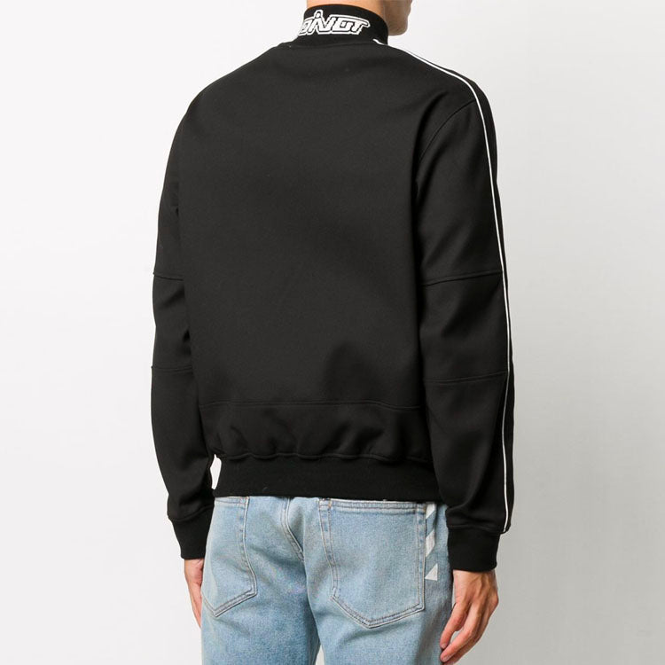 Off-White FW20 Applique Sports Jacket Men's Black OMEA235E20FAB0011001