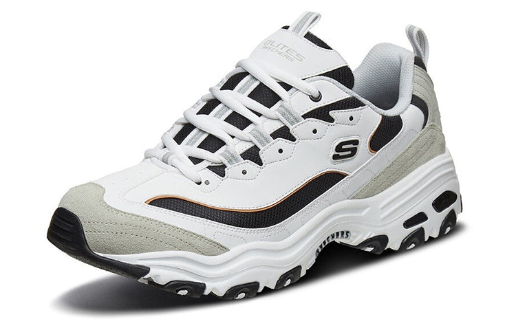 Skechers D'Lites 1.0 Low Running Shoes White/Grey 666114-WLGY