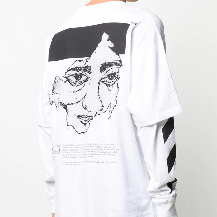 Men's Off-White Printing Sports White OMAB022F20FAB0040110