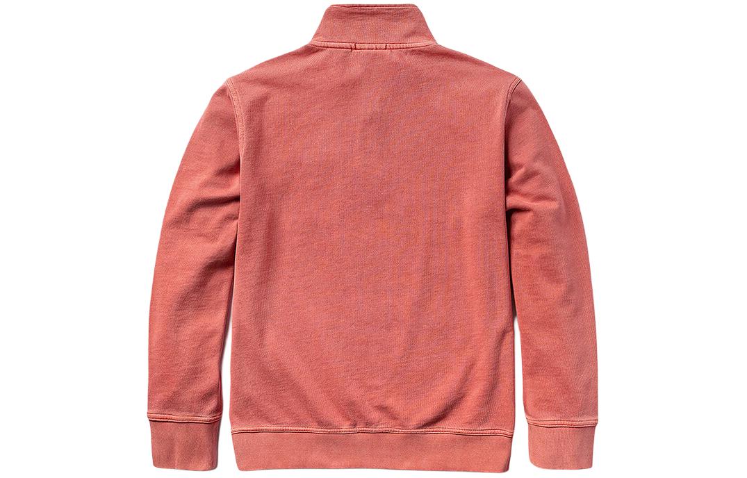 Timberland Garment Dye Quarter Zip Sweatshirt 'Hot Sauce' A42MF-EG6