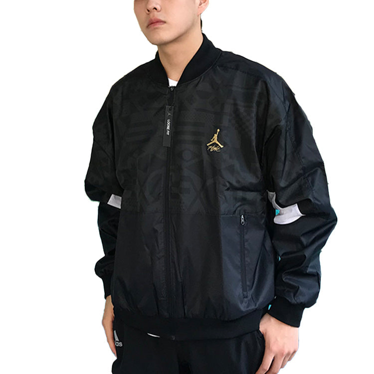 Air Jordan Stand Collar Casual Jacket Men's Black CJ9097-010