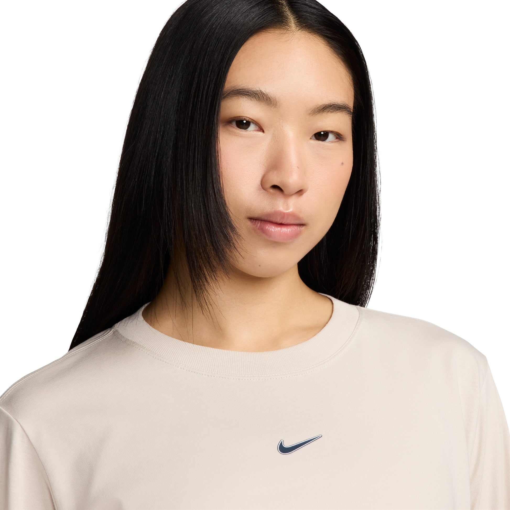 Nike Sportswear Loose Long Sleeve T-Shirt Asia Sizing 'Light Orewood Brown' HF0772-104