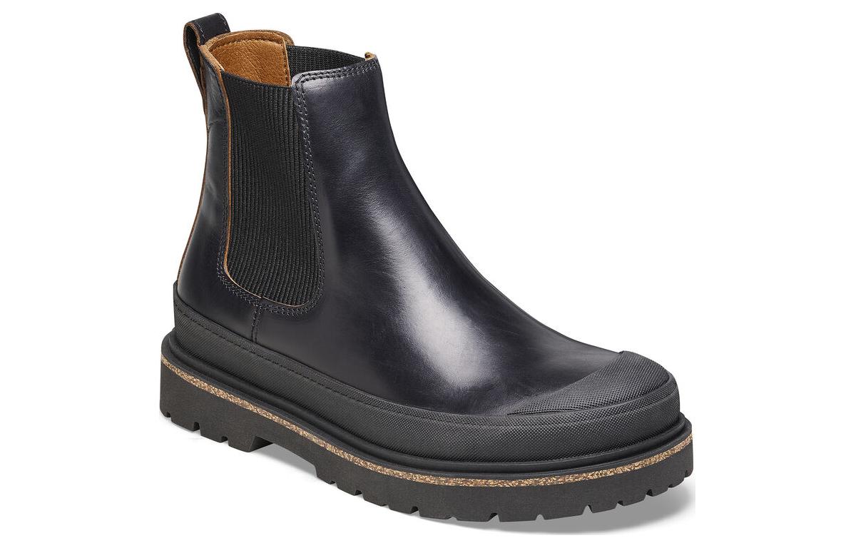 (WMNS) Birkenstock Prescott Slip On Women Waxy Leather Narrow Fit 'Black' 1025218