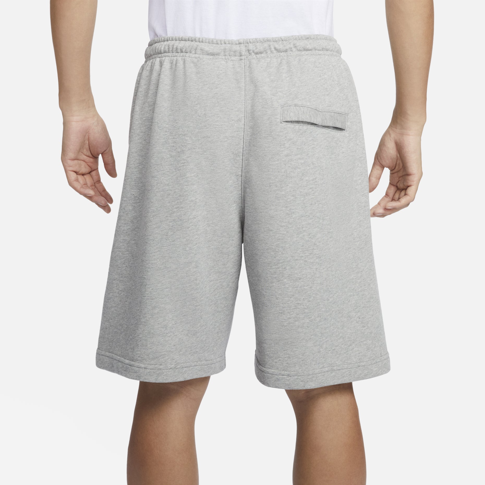 Nike Sportswear Club French Terry Shorts Asia Sizing 'Grey White' FQ4093-063