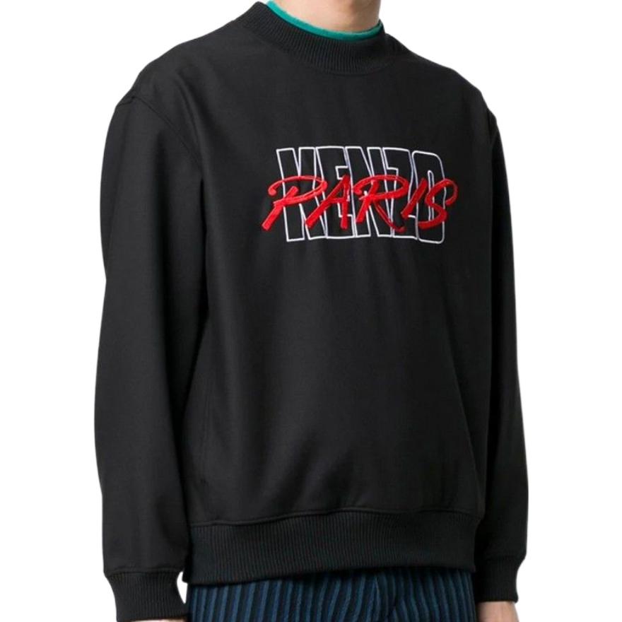 Men's KENZO Printing Cotton Pullover Black F955SW6041RN-99