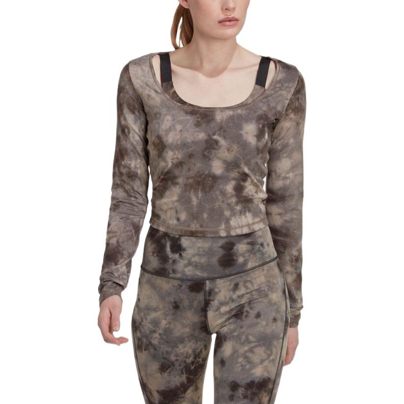 (WMNS) adidas Yoga Earth Long Sleeve T-Shirt 'Brown' HN9499