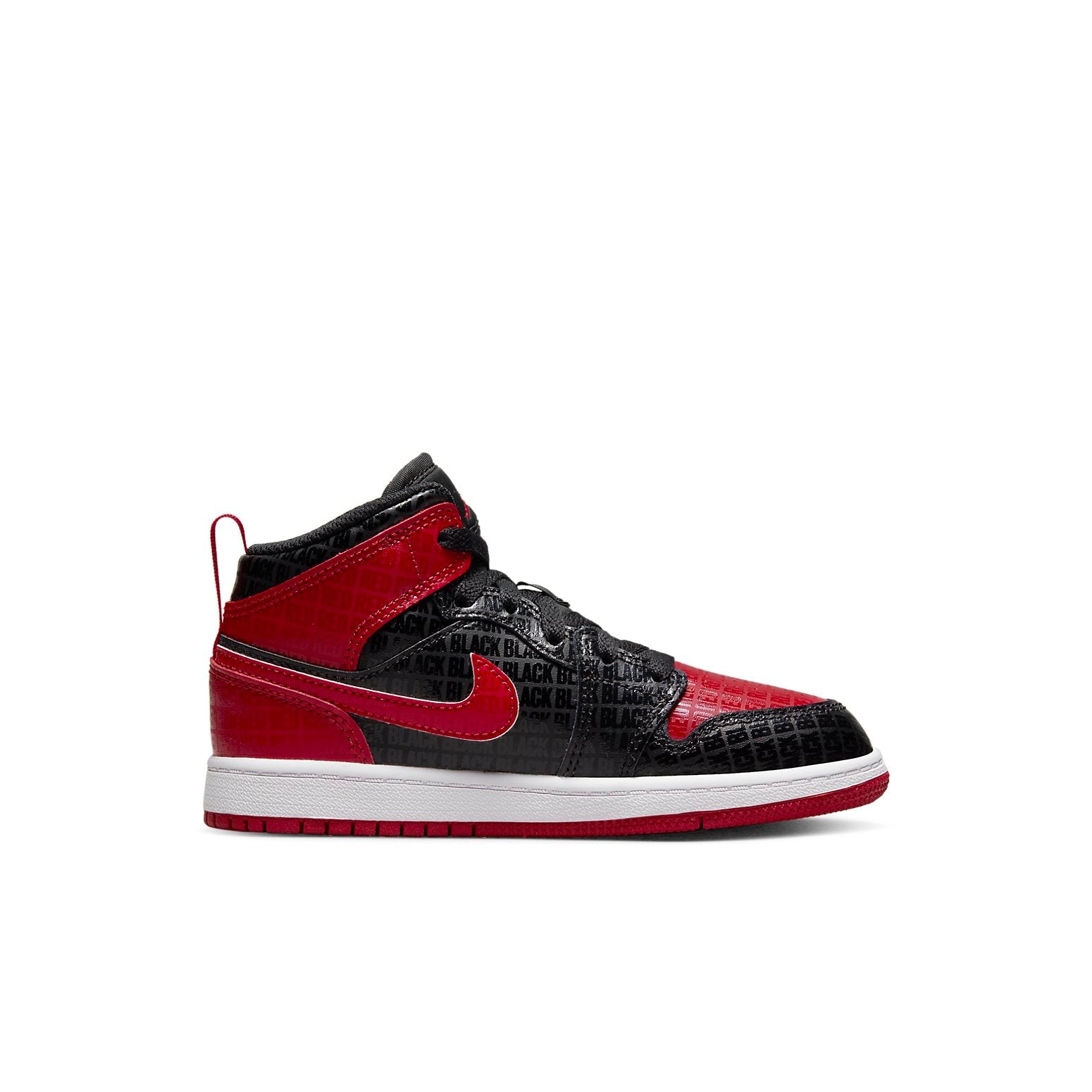 (PS) Air Jordan 1 Mid SS 'Black + Red = Bred' DM9651-001
