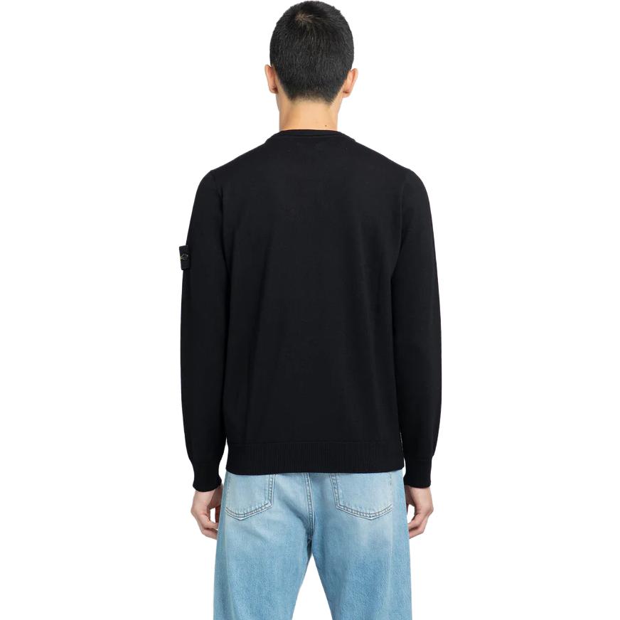 STONE ISLAND Wool Crewneck Sweater 'Black' 7915510C4-A0029