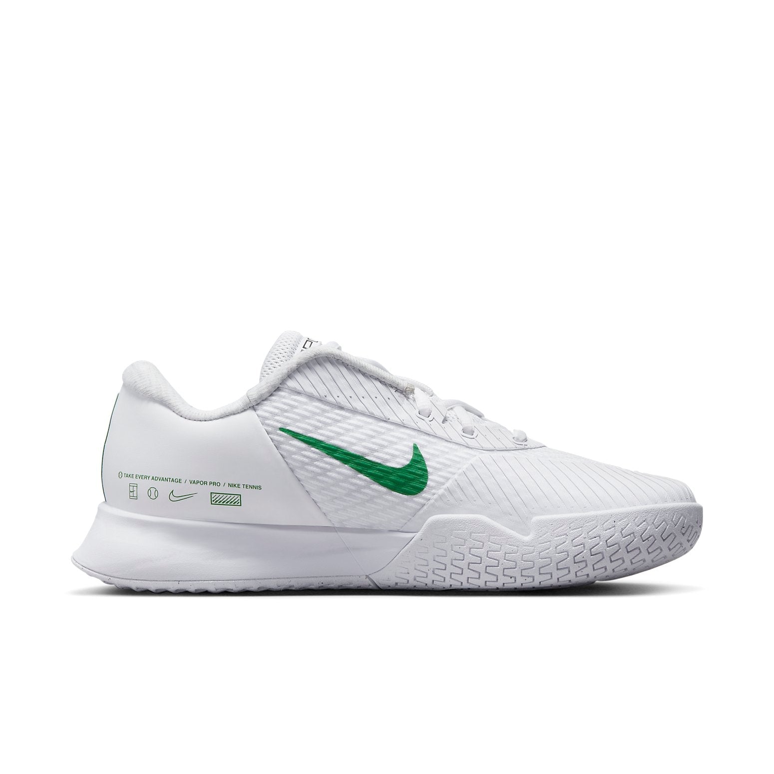 (WMNS) Nike Court Air Zoom Vapor Pro 2 'White Kelly Green' DR6192-102