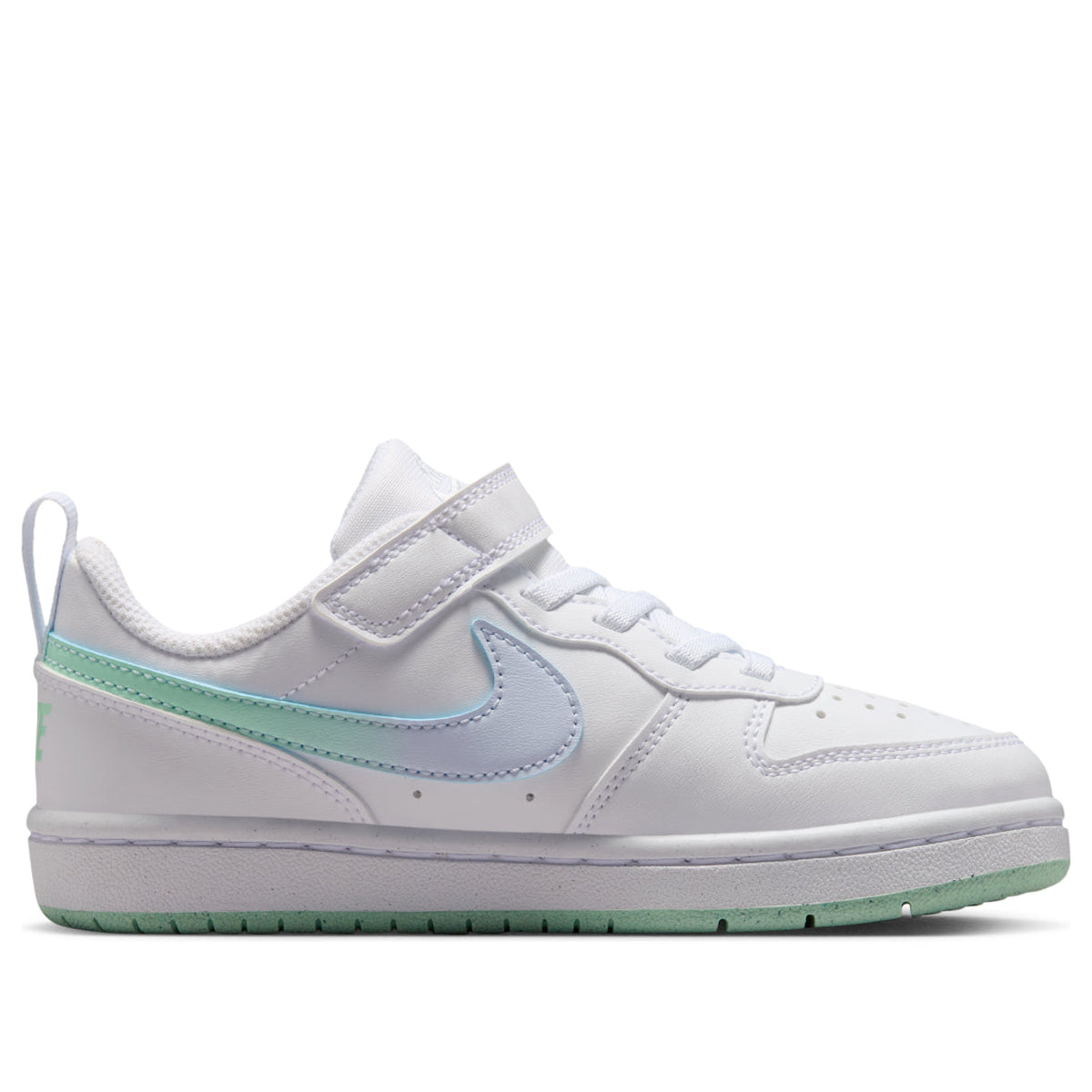 (PS) Nike Court Borough Low 'White Arctic Green Football Grey' IQ6527-100