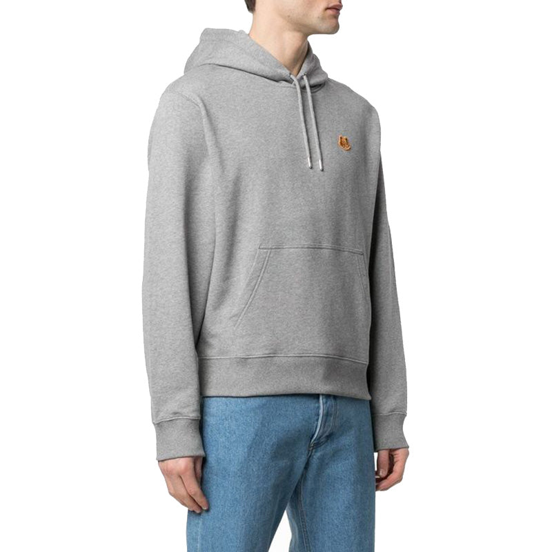 KENZO SS21 Small Tiger Head Embroidery Long Sleeve Male Grey FB55SW3604ML-95