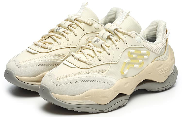 (WMNS) FILA FUSION Cheese Sneakers 'Cream White' T12W241103FCA