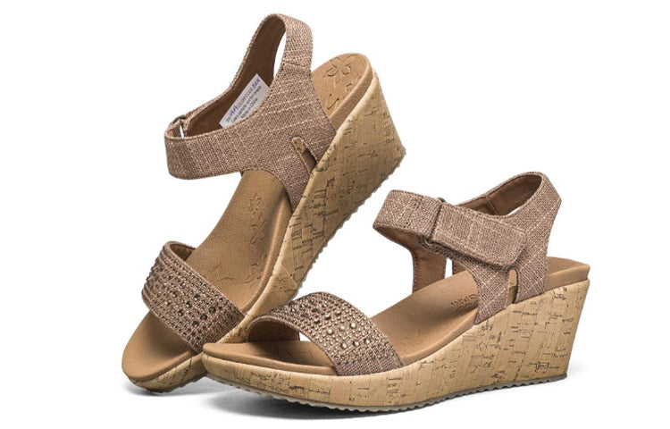 (WMNS) Skechers Beverlee Sandals Brown 119011-BRN