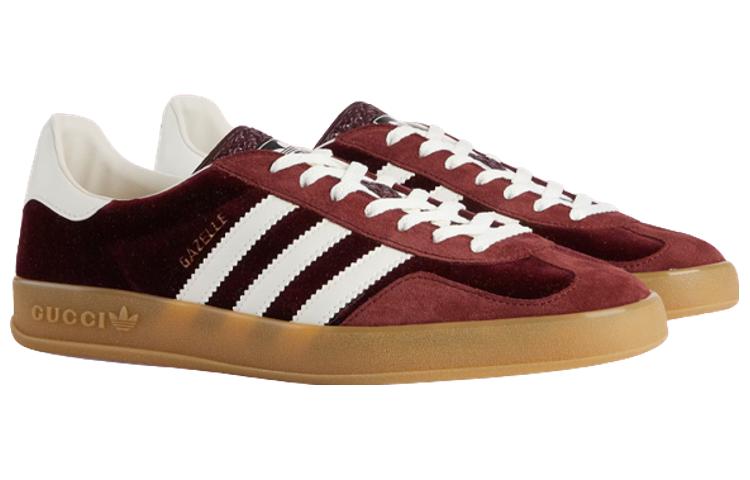 adidas x Gucci Gazelle 'Burgundy Velvet' 707848-9STU0-6160