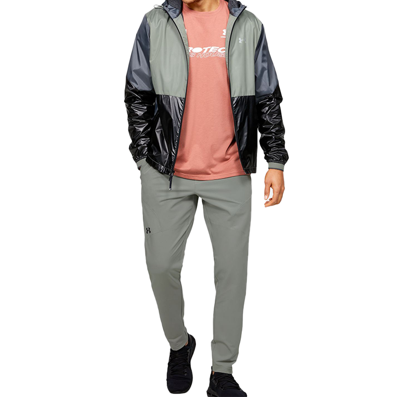 Men's Under Armour Recover Training Sports Jacket Green 1353370-388