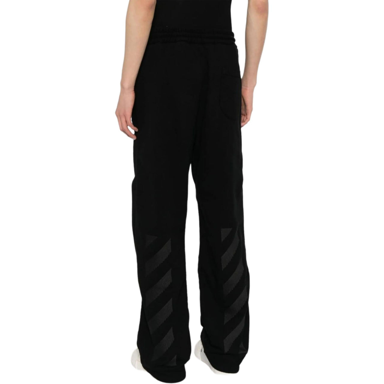 Off-White Diag-stripe Embroidered Track Pants 'Black' OMCH054S24FLE0031001