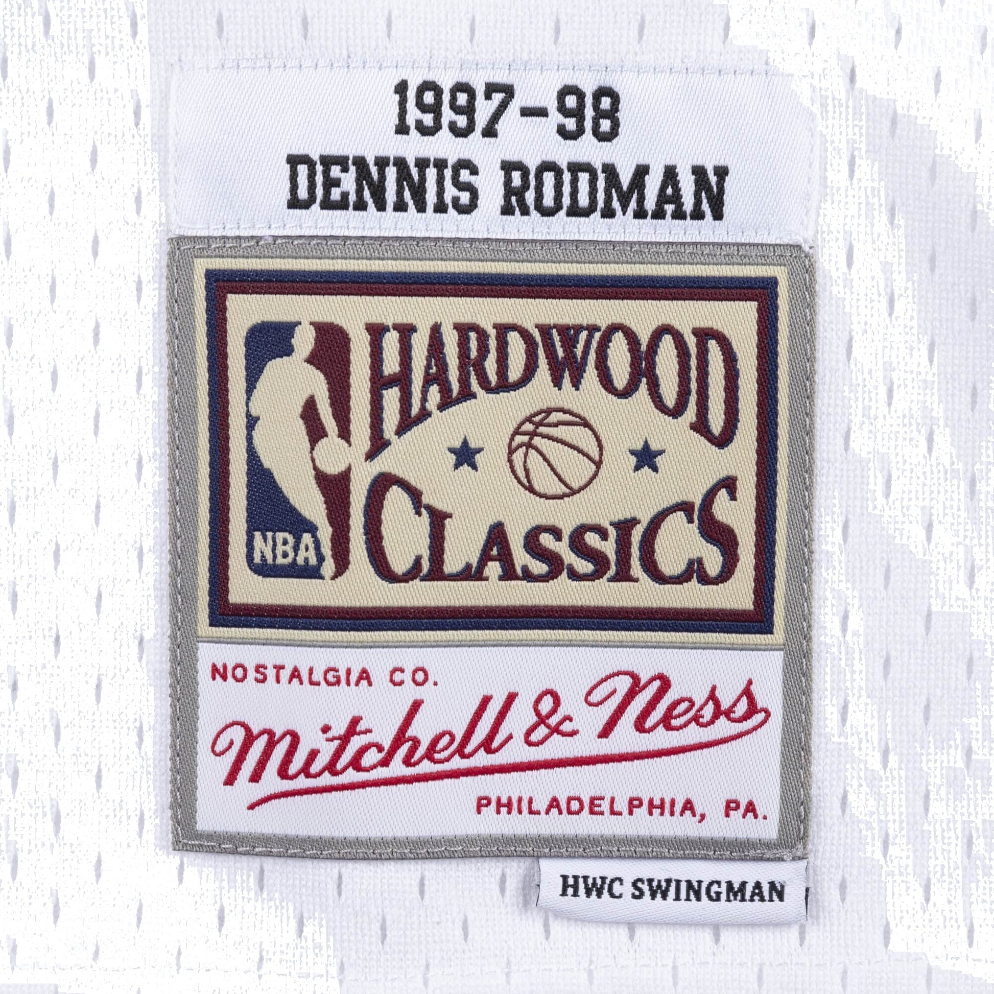 Mitchell & Ness x NBA Chicago Bulls 1997-98 Swingman Jersey 'Dennis Rodman 91' SMJYAC18079-CBUWHIT97DRD
