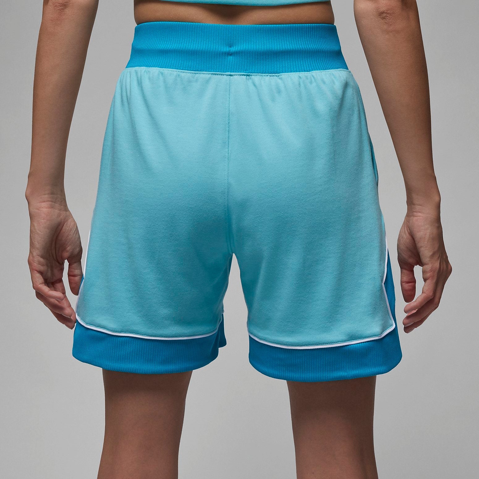(WMNS) Air Jordan Diamond Shorts 'Aqua' DZ3352-464