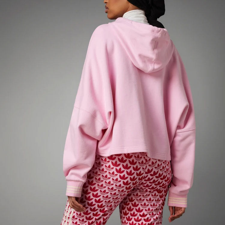 (WMNS) adidas Originals Adicolor 70s Cropped Hoodie 'Pink' IK7863