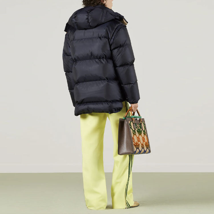Gucci x adidas Padded Down Hooded Jacket With Detachable Sleeves 'Black' 713712-ZALUJ-4210