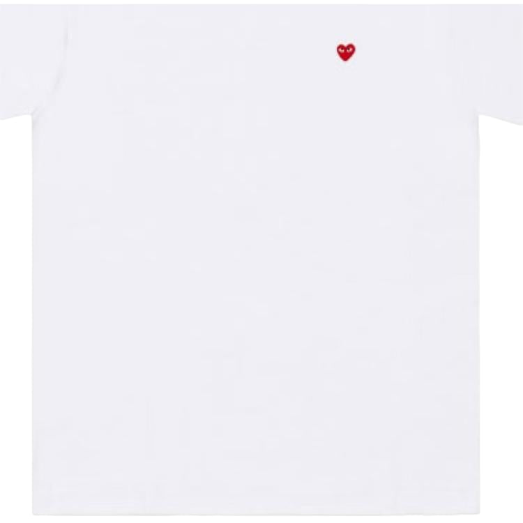(WMNS) COMME des GARCONS PLAY FW25 PLAY Small Heart T-Shirt 'White' AZ-T303-051-2