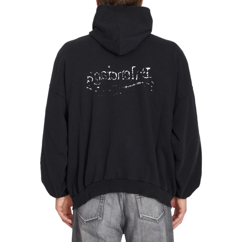 Balenciaga Hand Drawn Political Campaign Hoodie 'Black' 739024TNVE91197