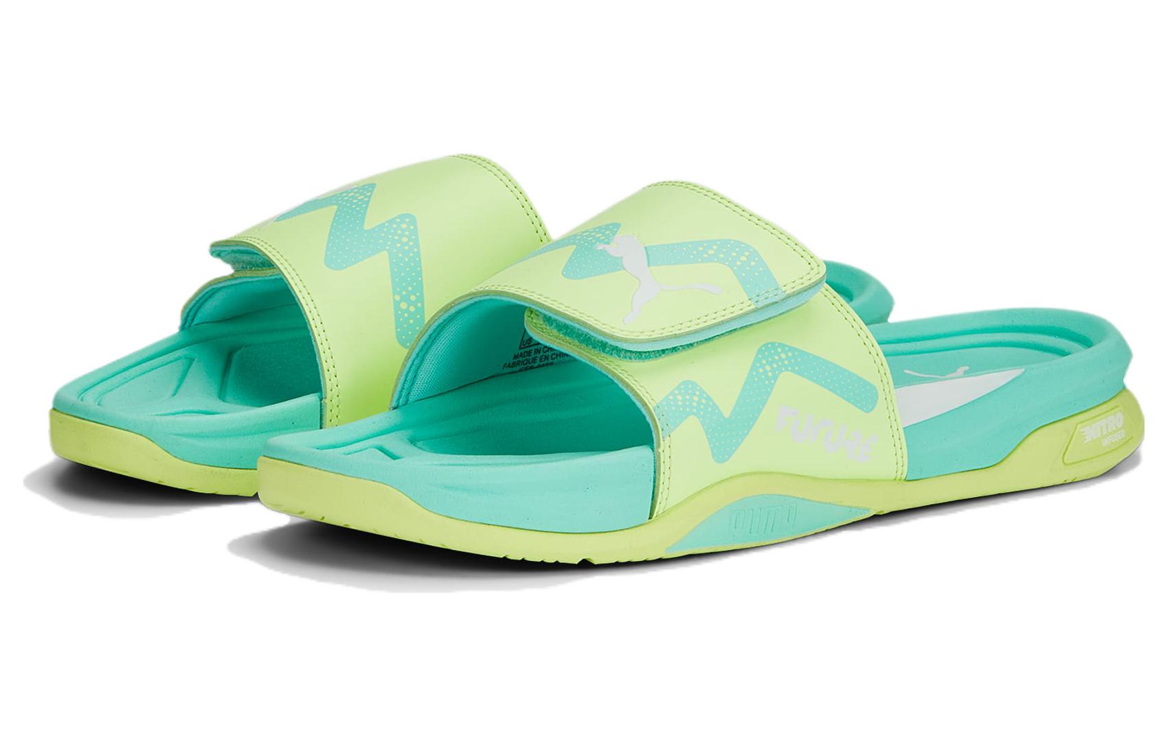 PUMA Dream Nitro Future Slide 'Yellow Electric Peppermint' 391270-02